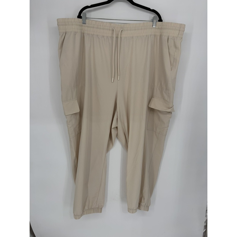 Old Navy Women's High-Waisted StretchTech Cargo Joggers Tan Size 4X